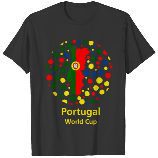 Portugal Football team in world cup T-shirt