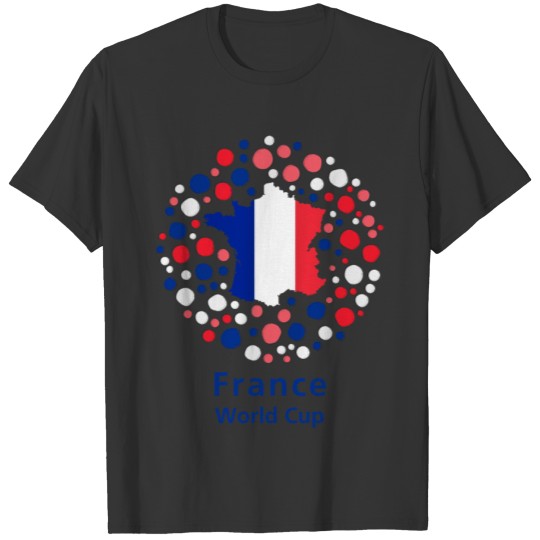 France Football team in world cup T-shirt