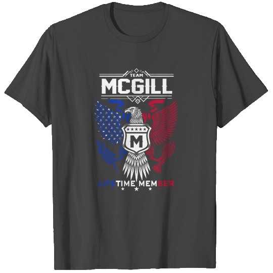 Mcgill Name T Shirts - Mcgill Eagle Lifetime Member