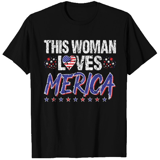Merica Women 4th Of July T Shirts