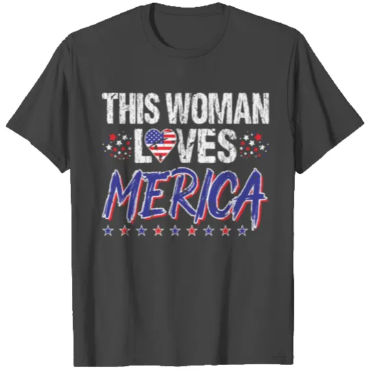 Merica Women 4th Of July T Shirts