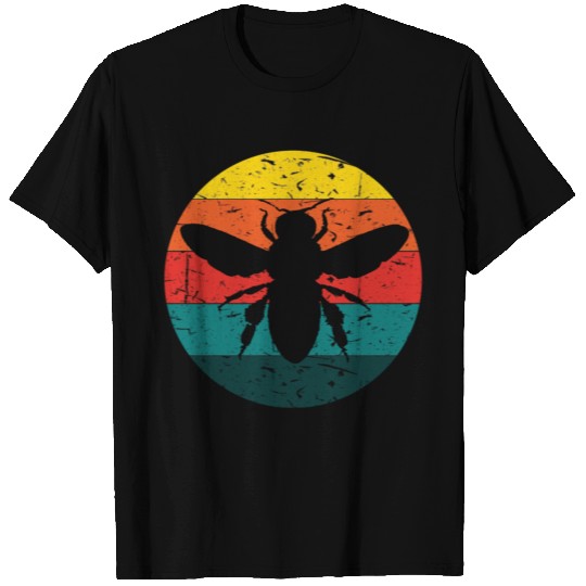 Vintage Design Bumble Bee Retro Colors Bug Apparel T Shirts