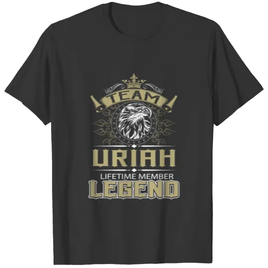 Uriah Name T Shirts - Uriah Eagle Lifetime Member L