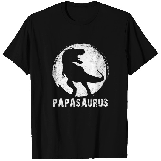 Papasaurus T rex Dinosaur Funny T Shirts