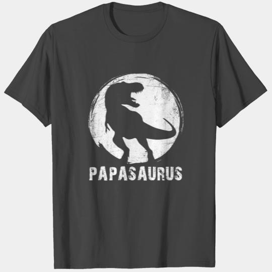 Papasaurus T rex Dinosaur Funny T Shirts