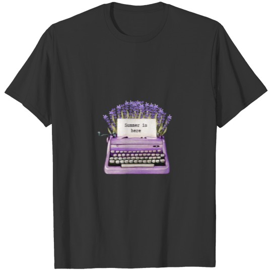 Summer Is Here- Purple Cute design T-shirt