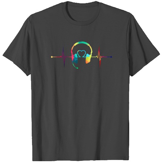 Retro Watercolor Dispatcher Heartbeat T Shirts