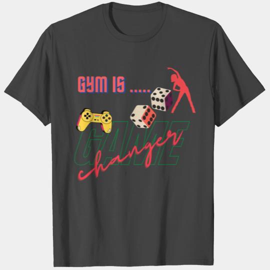 gym is game changer. Funny lovely vintage design T Shirts