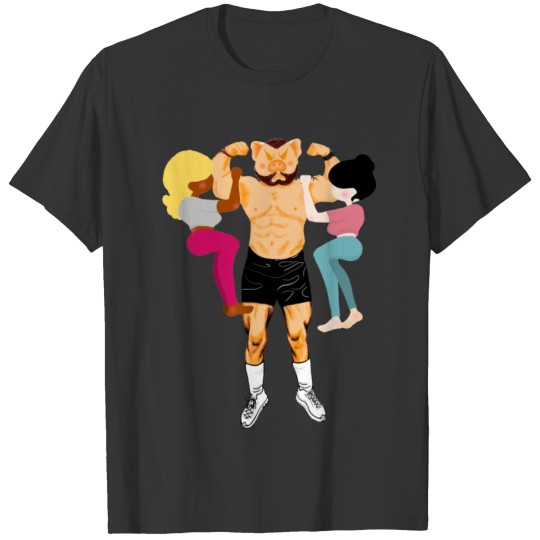MY STRONG MAN_PIG #1 T-shirt