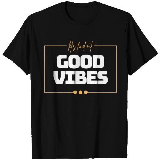 Gold White Simple Good V Quotes T Shirts