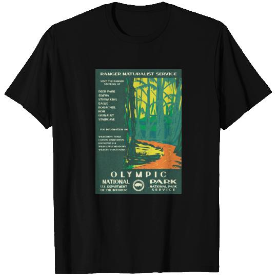 Hoh Rain Forest Olympic National Park WPA T Shirts