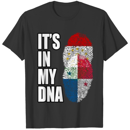 Tajikistani And Panamanian Vintage Heritage DNA Fl T-shirt