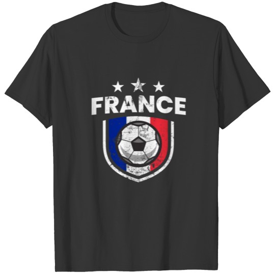 Retro France Soccer Football Fan Country French T-shirt