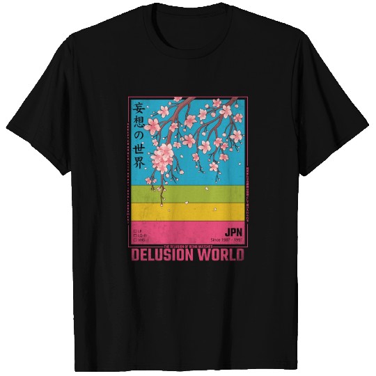 Japanese Vaporwave Cherry Blossom Aesthetic T Shirts