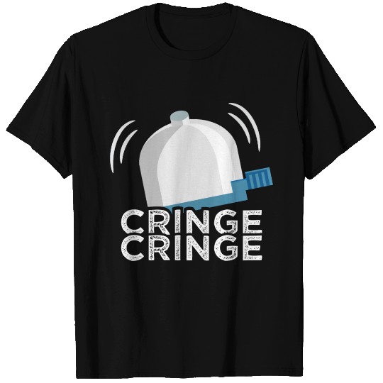 Cringe Button Bicycle Bell Meme Cringe Alert T Shirts