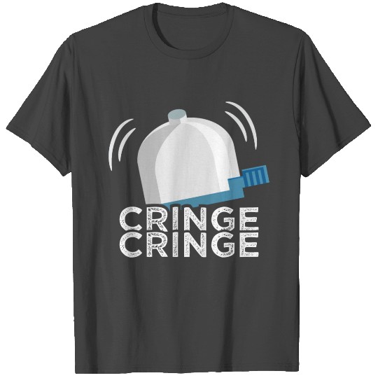 Cringe Button Bicycle Bell Meme Cringe Alert T Shirts