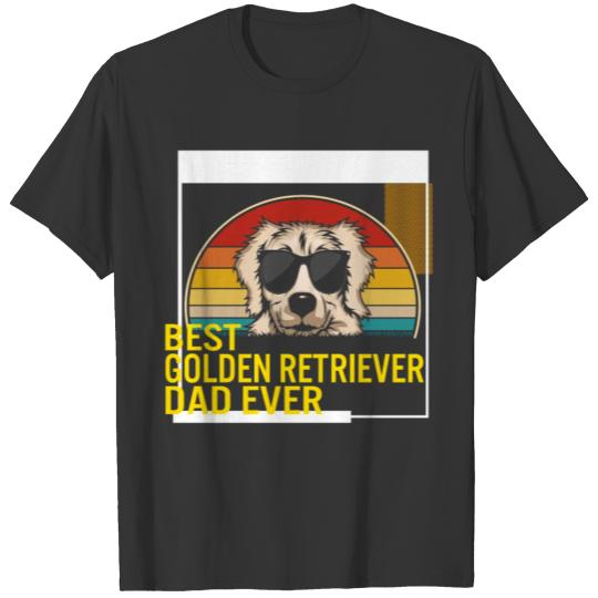 Best Golden Retriever Dad Ever T Shirt T-shirt