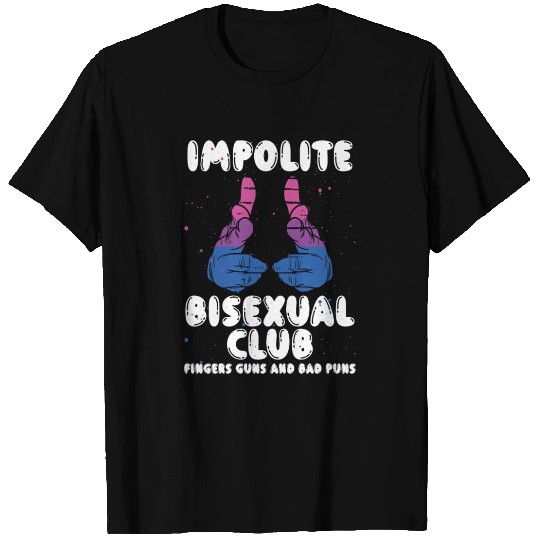 Impolite Bisexual Club Funny Bi Pride LGBT Month T Shirts