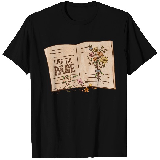 Turn the page sublimation T Shirts