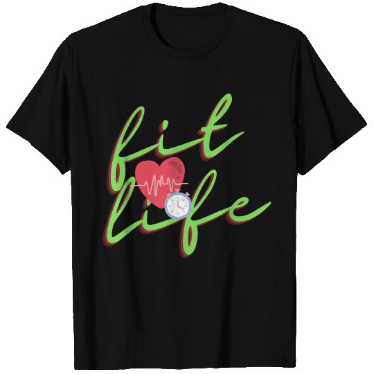 Fit vintage funny design with heart and health T Shirts