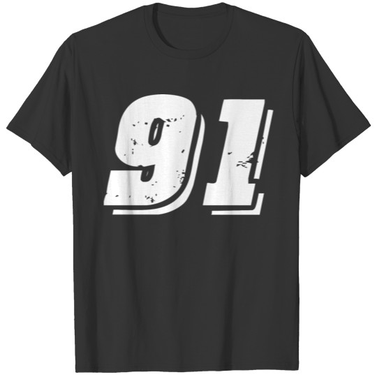 91 Number symbol T-shirt