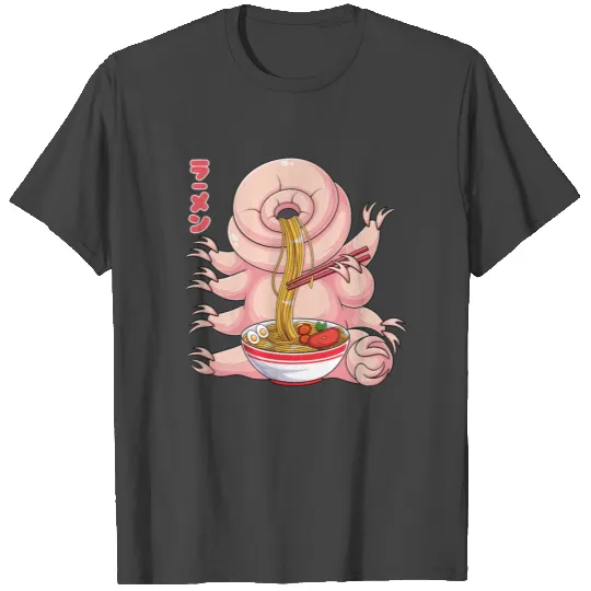 Kawaii Tardigrade Ramen Noodles Japanese Anime Noo T Shirts