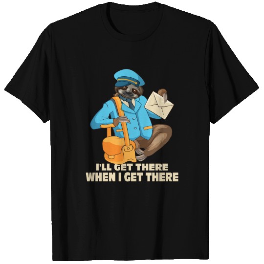 Sloth Postal Worker Mailman Postman Mail Carrier T Shirts