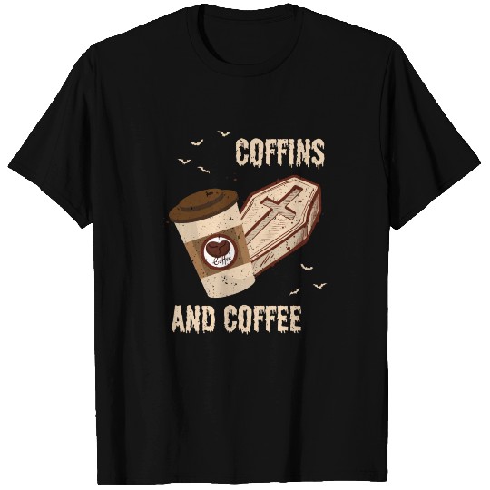 Coffins And Coffee Coffin Halloween T Shirts