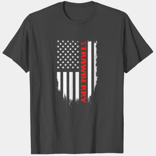 Strawberry Proud American T Shirts