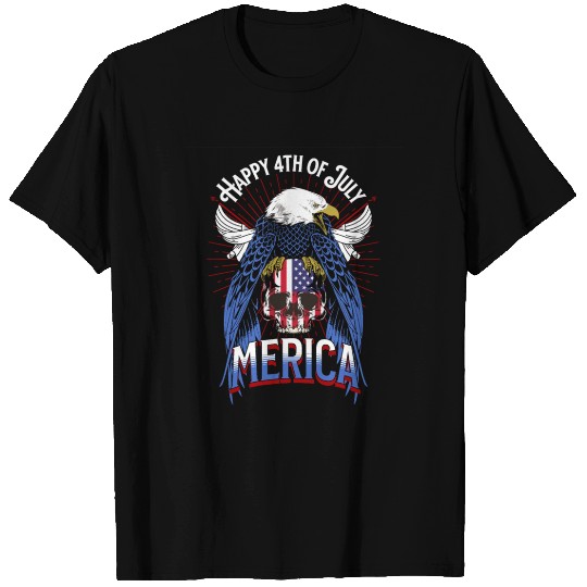 Happy 4th Of July Merica 2022 US eagle red white T Shirts