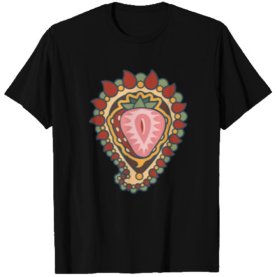 Strawberry Paisley Icon T Shirts