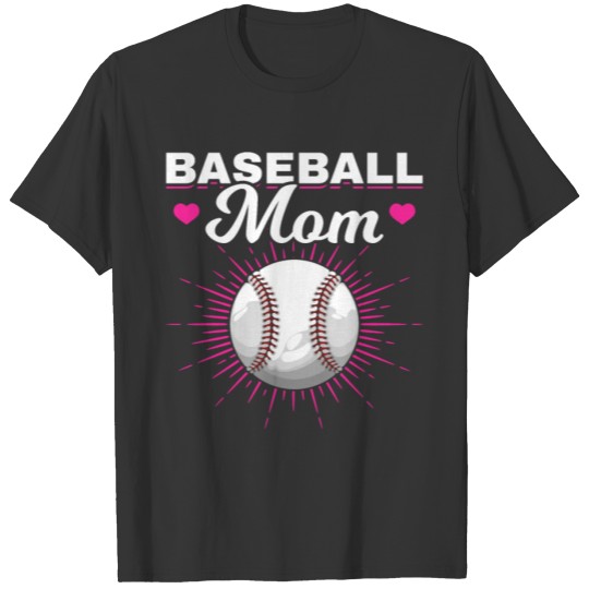 Baseball Mother Women Baseball Mama T-shirt