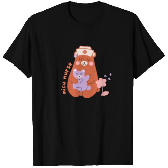 Bear Mom NICU Nurse T Shirts