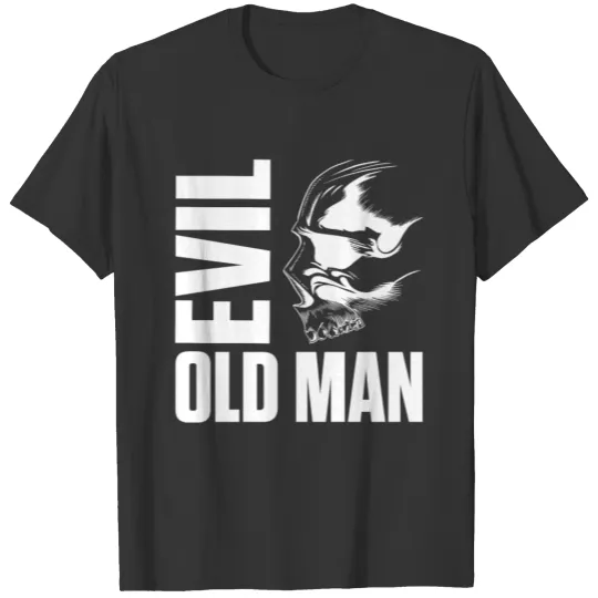 Evil old man The evil old man skull T Shirts