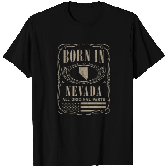 Vintage America US States Born Nevada T Shirts