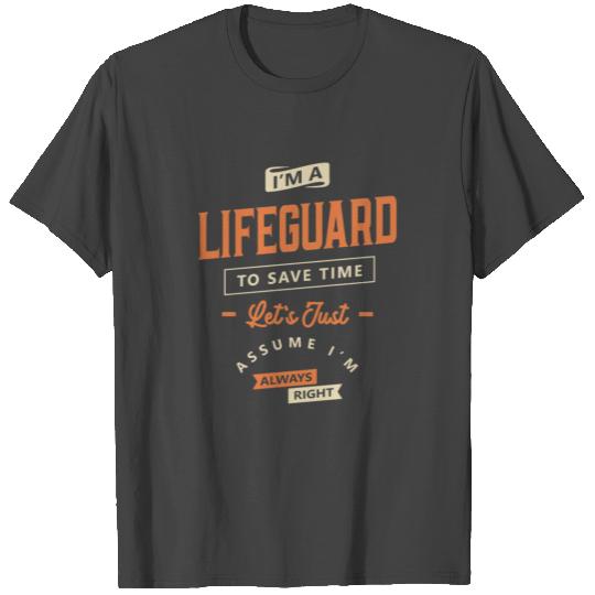 Lifeguard Funny Job Title Profession T Shirts
