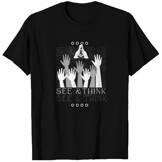 Gray White Simple Spooky Typography T Shirts