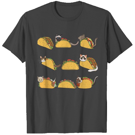Taco Cats Mexican Food Kitty Tacos T Shirts