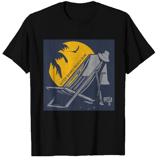 OBX Beach B OBX Silver Navy Vintage T Shirts