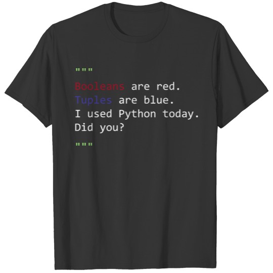 Python Programmer T-shirt