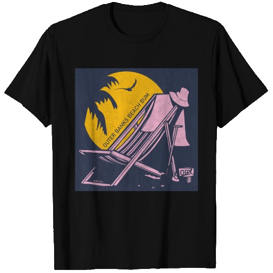 OBX Beach B OBX Pink Navy Vintage T Shirts