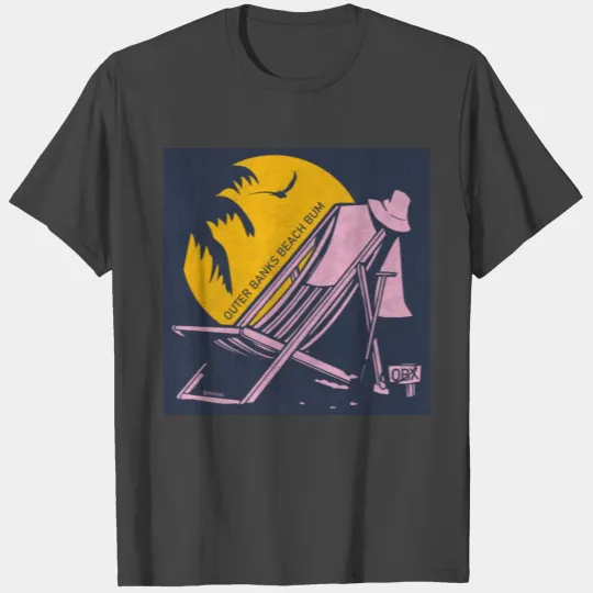 OBX Beach B OBX Pink Navy Vintage T Shirts