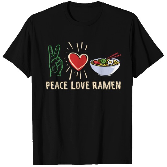Funny Ramen Food Noodles Japanese Anime Fun Lovers T Shirts