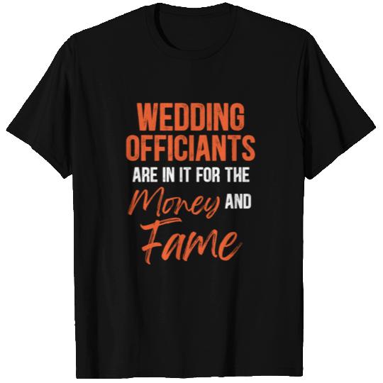 Wedding Officiant Money Internet Ordained T Shirts