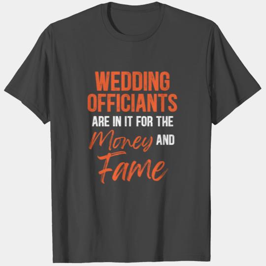 Wedding Officiant Money Internet Ordained T Shirts