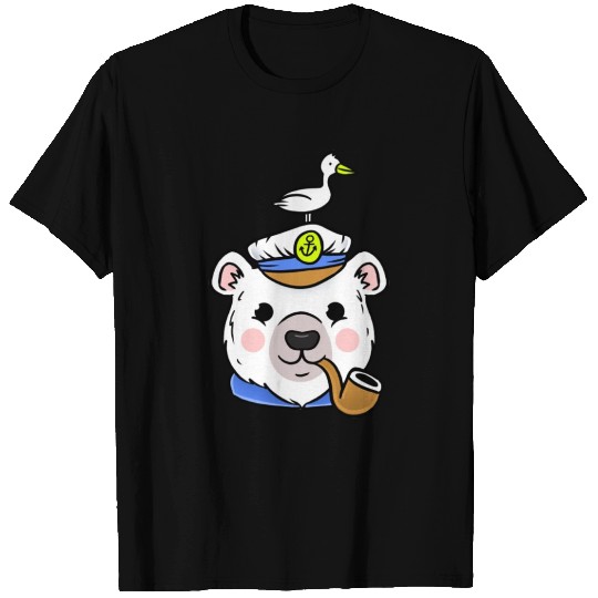 Polar Bear Sailor Captain For Sailing Lover T Shirts
