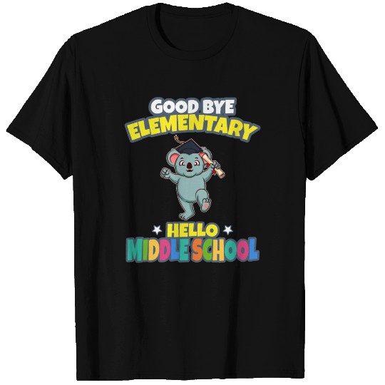 Good Bye Elementary Hello Middle School Graduation T Shirts