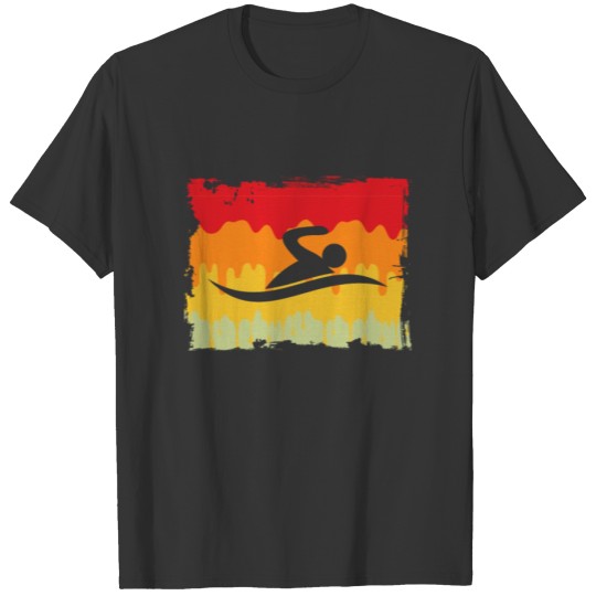 swimming retro T-shirt