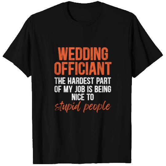 Wedding Officiant Nice Internet Ordained Minister T Shirts