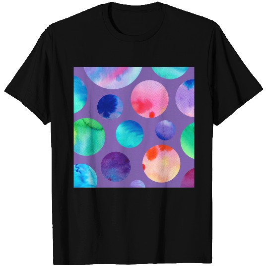Watercolor Polka Dots T Shirts
